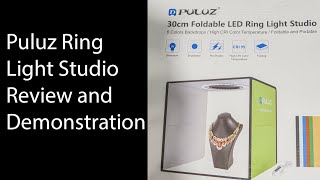 Puluz Light Box and Photo Studio Review and Demonstration