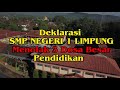 Deklarasi SMP NEGERI 1 LIMPUNG MENOLAK 3 DOSA BESAR PENDIDIKAN