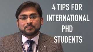 Top tips for international PhD students