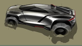 Professional Car Design : Sketching a SUV