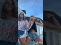 Girls dance denim shorts oops tiktok challenge