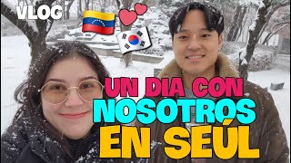 VLOG🇰🇷🇻🇪 A day in SEOUL with us 💕😍 FESTIVAL OF LIGHTS #korea #vlog #couple