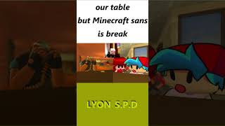 BF,GF and Heavy's reaction to the discord memes (our table but Minecraft sans is break) #shorts
