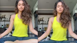 Keerthy Suresh Chanting Yoga Mantras | Keerthy Suresh Yoga Workouts | Friday Poster