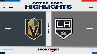 NHL Highlights | Golden Knights vs. Kings - October 28, 2023