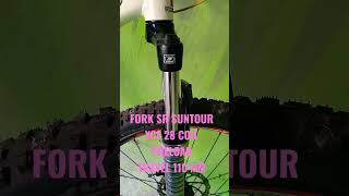 FORK SR SUNTOUR XCE 28 COIL PRELOAD TRAVEL 110 MM #shorts  #fork #suntour @haniefmajumapan