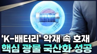 트럼프 2기·전기차 캐즘 등 악재 속 들려온 희소식, 이차전지 소재 기술 국산화 성공!