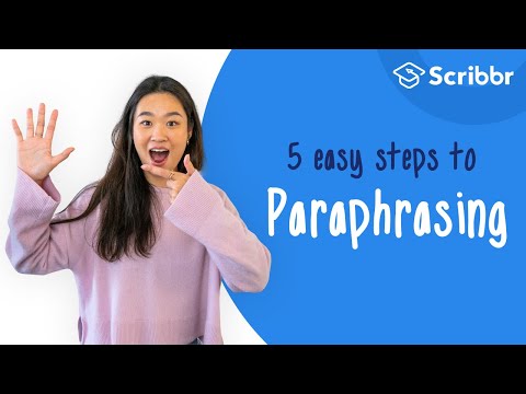What are the strategies of paraphrasing?