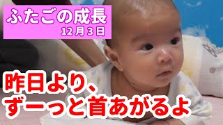 【赤ちゃん動画】12月3日　双子の成長記録【双子チャンネル-Japanesetwins-】