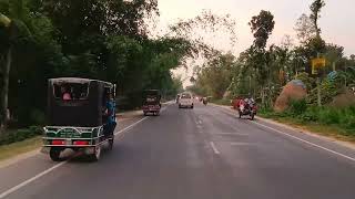 পঞ্চগড় টু বাংলাবান্ধা জিরো পয়েন্ট//Panchagarh to Banglabandha zero point//Beautiful road