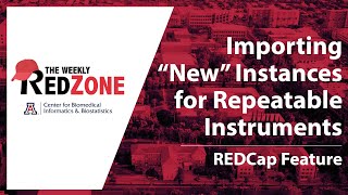 REDZone - Importing "New" Instances for Repeatable Instruments