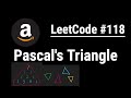 Pascal's Triangle - LeetCode #118 | Python, JavaScript, Java and C++