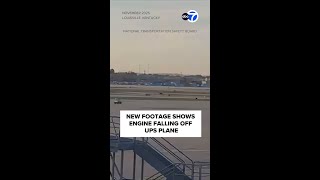 Video shows engine falling off UPS plane before deadly crash