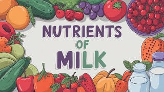 Nutrients of milk | Food and Nutrition | Daily Protein