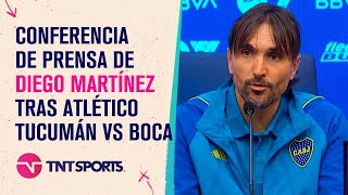 EN VIVO: Diego Martínez habla en conferencia de prensa tras Atlético Tucumán vs. Boca