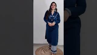 Amazon Haul🥰Amazon Kurti/Kurta set | Winter Wear Haul | Amazon woollen Kurti/Kurta Palazzo #shorts