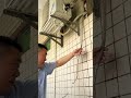 The process of emptying the accumulated water in the air conditioner