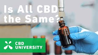 CBD University: Is All CBD The Same?