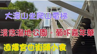 2024年11月2日大潭山坐爬山電梯，漫行濕地公園龍環葡韻嘉年華官也街