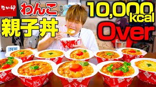 【大食い】大食い男が「なか卯」の親子丼1杯500gをわんこ形式で挑戦した結果‼️【ぞうさんパクパク】