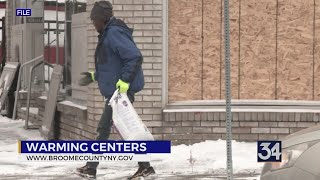 Where to stay warm in Broome County