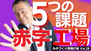 【間違いだらけの】生産管理｜利益が出ない赤字工場 5つの課題【無能な管理者・現場リーダーから脱却せよ】