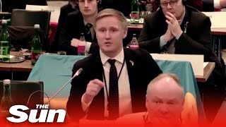 'Go F*** Yourself': Latvian MP tells the Russian delegation to 'f*** themselves' on war anniversary