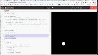 Array of bouncing balls