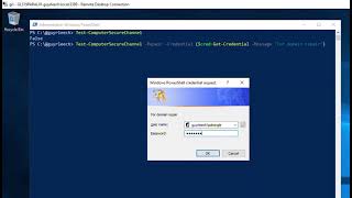Reset Computer Domain Membership using PowerShell Test-ComputerSecureChannel