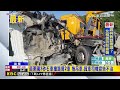 苗栗國3砂石車撞路肩2車 拖吊車 貨車司機宣告不治@newsebc