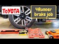 how to change front brake pad on Toyota 4runner