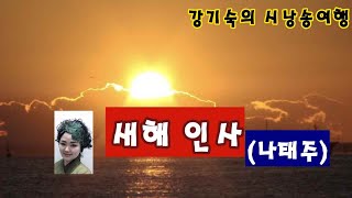 [시낭송] 새해 인사 (나태주) 낭송 (강기숙 시낭송가)