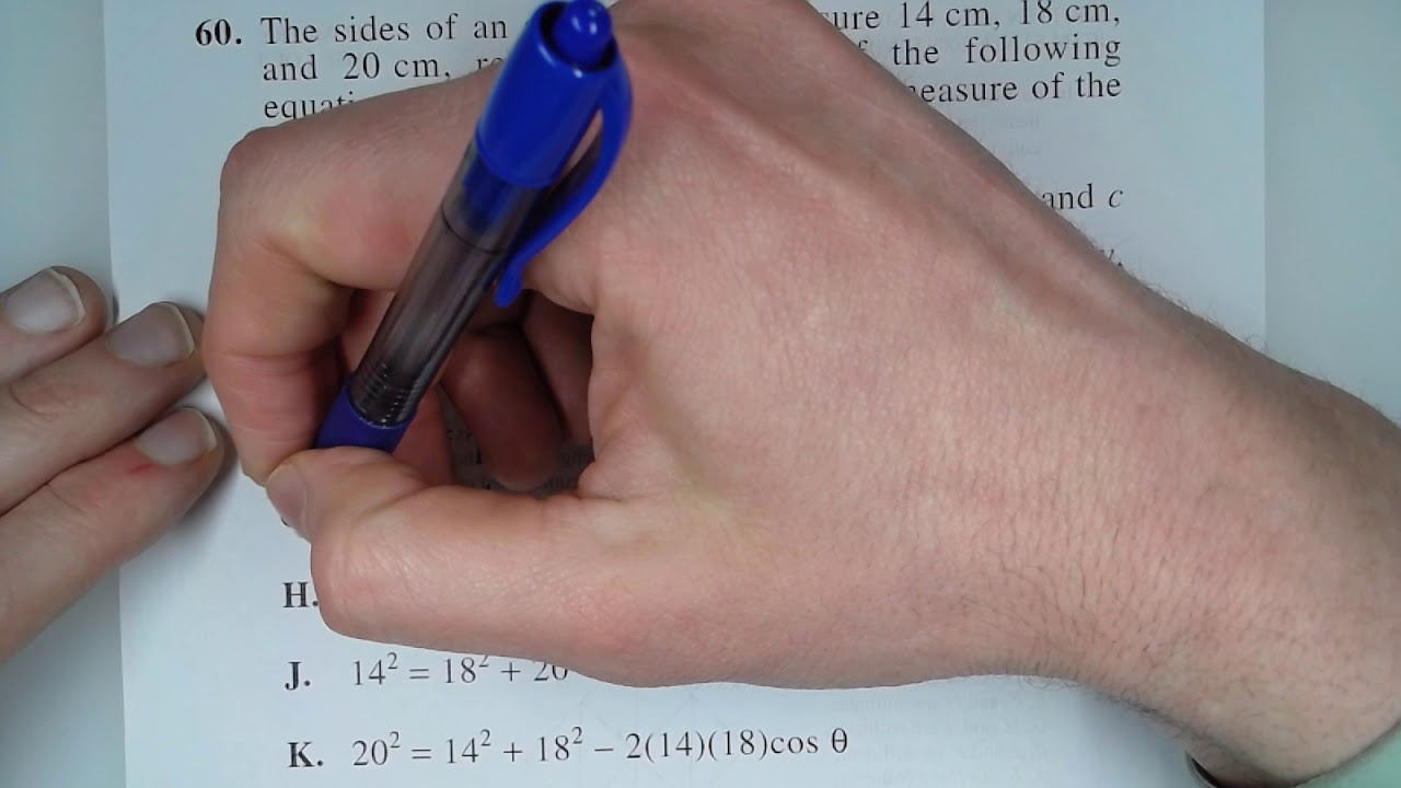 2017 2018 Act Prep Math 60 Youtube