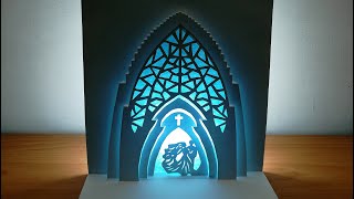 3D Church Card｜Paper Art｜Paper Crafts｜Pop Up Design｜Origami｜Kirigami Art｜JR Kirigami Art #128