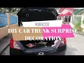 DIY SIMPLE CAR TRUNK SURPRISE DECO