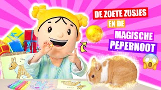 DE ZOETE ZUSJES en DE MAGISCHE GOUDEN PEPERNOOT! [Nieuwe Pyjama’s en Onesies Tekenen]♥DeZoeteZusjes♥