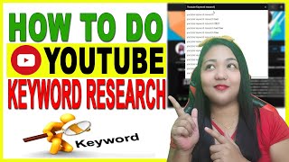 HOW TO DO KEYWORD RESEARCH FOR YOUTUBE - TAGALOG TUTORIAL Part 1
