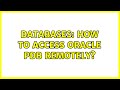 Databases: How to access oracle PDB remotely?