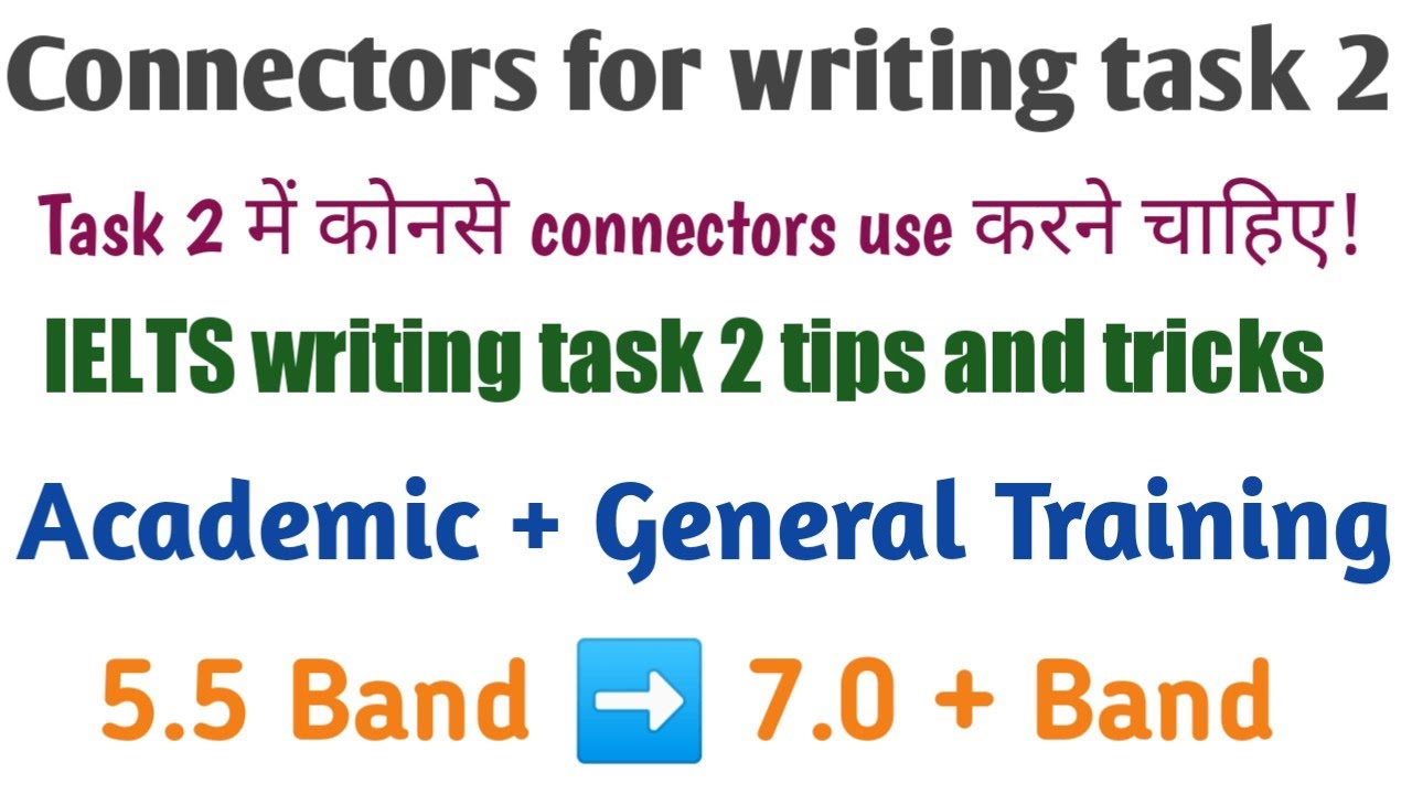 IELTS Writing Task 2 Connectors | Linking Words For Speaking And ...