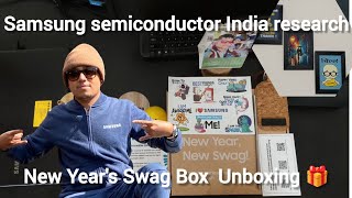 Samsung Semiconductor India Research New Year's Swag Box Unboxing