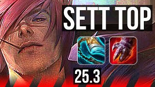 SETT vs DARIUS (TOP) | 9 solo kills, 9/2/2 | EUW Master | 25.3