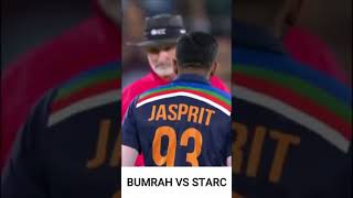 JASPRIT BUMRAH VS MITCHELL STARC  YORKER  #shorts