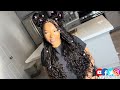 the neastest small boho knotless eayon hair natural deep wave 22”