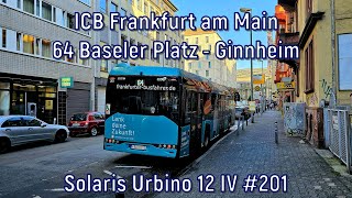 ICB Frankfurt am Main - Linie 64, Solaris Urbino 12 IV #201