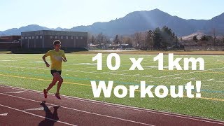 10 x 1km LT Workout | Sage Canaday Training for a sub 2:19 Marathon
