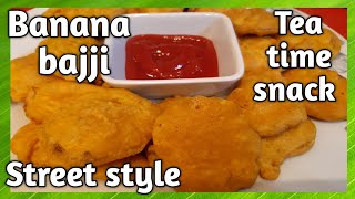 Banana bajji || Aratikaya bajji||Vazhakkai bajji || Balekai bajji||అరిటికాయ బజ్జీ || Street style