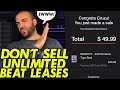 Unlimited Beat Leases Are Bad for Producers