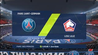Full match FIFA 23 PSG vs Losc Lille Ligue 1 Uber Eats