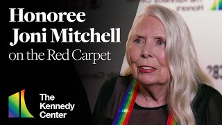 Joni Mitchell on The 44th Kennedy Center Honors Red Carpet