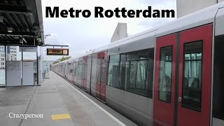 Vertrek RET Metro Capelle Centrum Rotterdam Lijn C in 2022